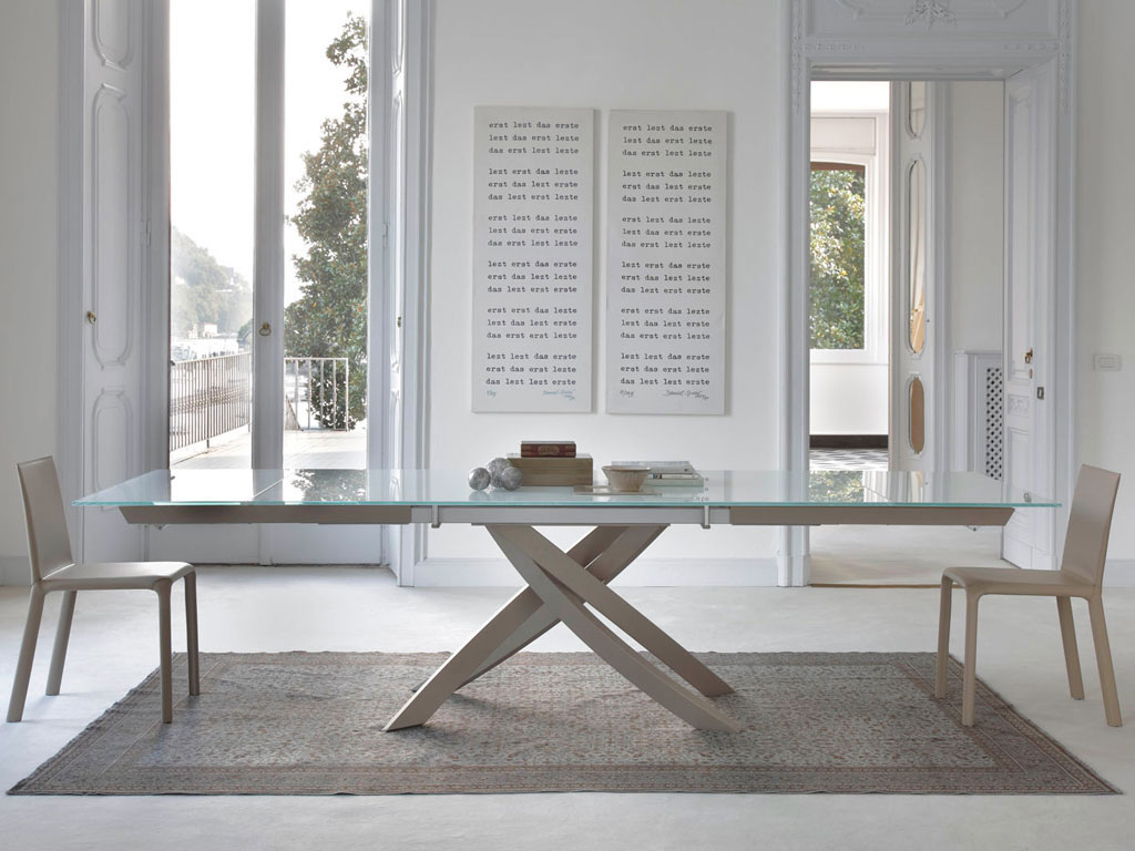 Bontempi Artistico Extendable Dining Table Furnitalia Contemporary Italian Furniture Showroom