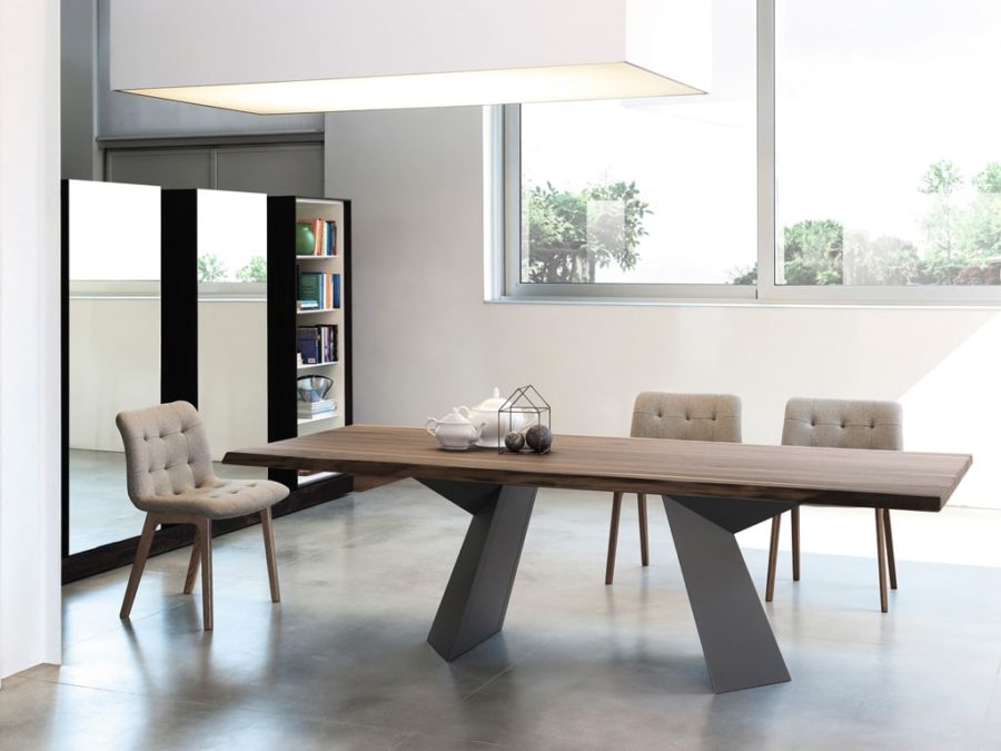 Bontempi Fiandre Dining Table Walnut
