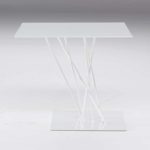 Shanghai square accent table white by natuzzi italia