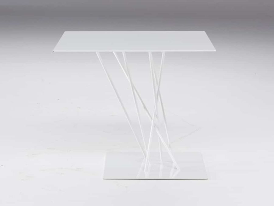 Shanghai square accent table white by natuzzi italia