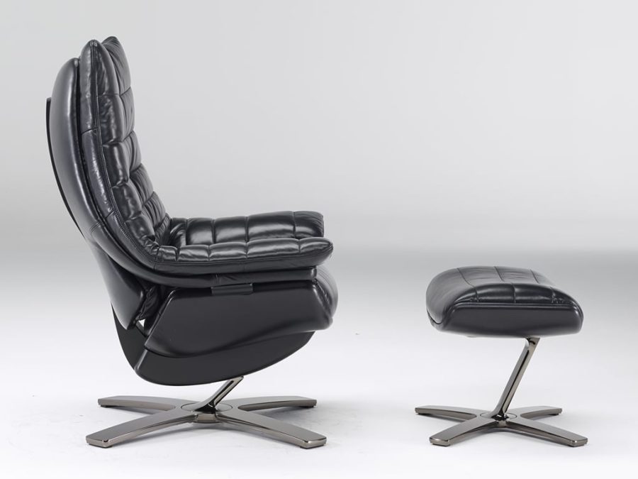 Natuzzi Re-Vive Lounge Queen Size Recliner White 10FV - Image 3