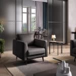 C092 Destrezza armchair dark grey