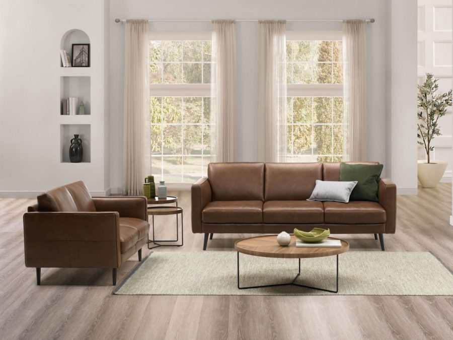 C092 Destrezza sofa and loveseat room view