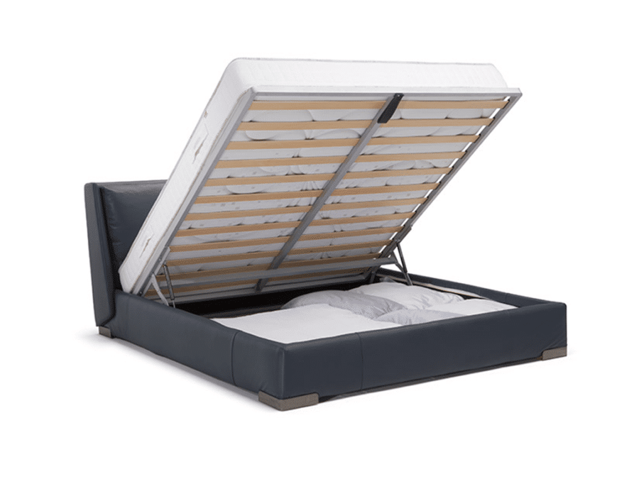 Natuzzi Italia Fenice Storage Bed King White - Image 6