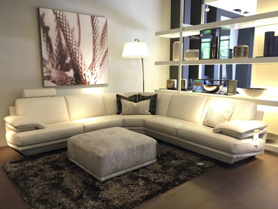 Natuzzi Italia Dorian Ottoman Beige - Image 3