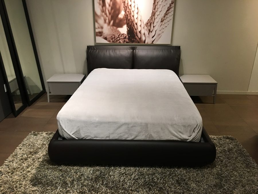 Bontempi Malou Bed Queen - Brown Ecoleather - Image 5