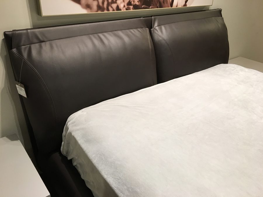 Bontempi Malou Bed Queen - Brown Ecoleather - Image 2