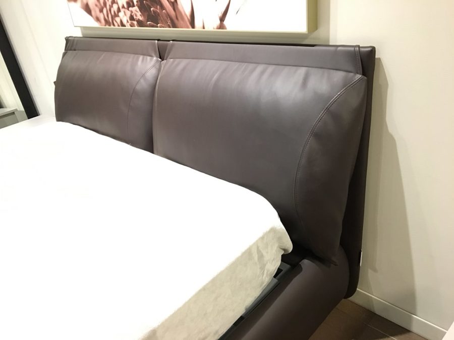 Bontempi Malou Bed Queen - Brown Ecoleather - Image 4