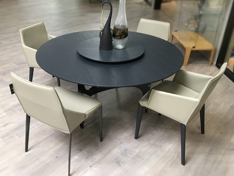 Bontempi Universe Table Glossy Black/ Charcoal - Image 7