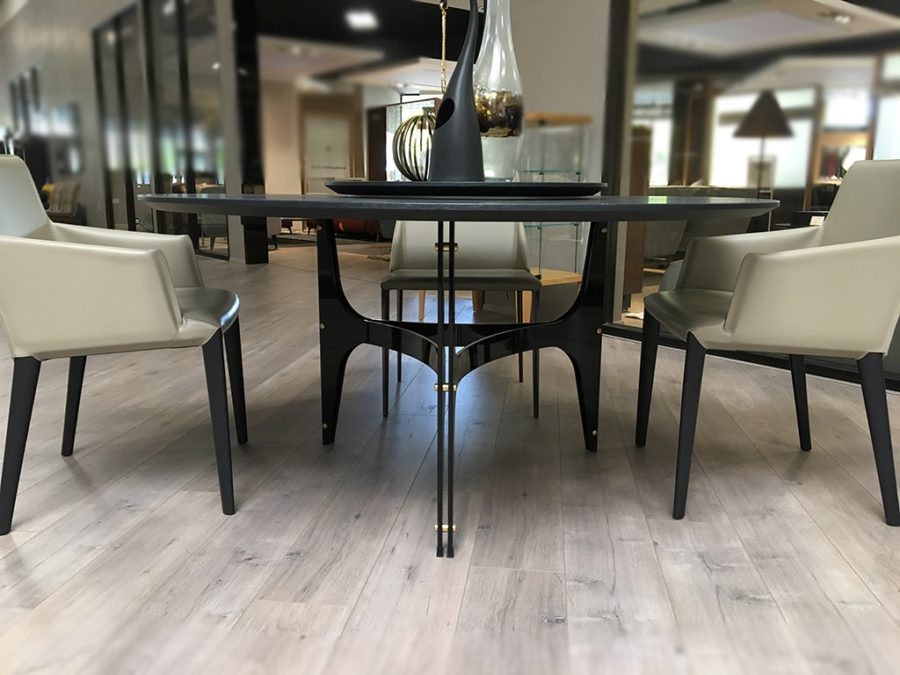 Bontempi Universe Table Glossy Black/ Charcoal - Image 4