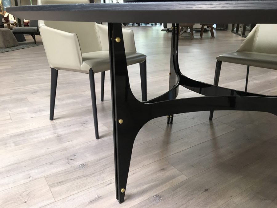 Bontempi Universe Table Glossy Black/ Charcoal - Image 6