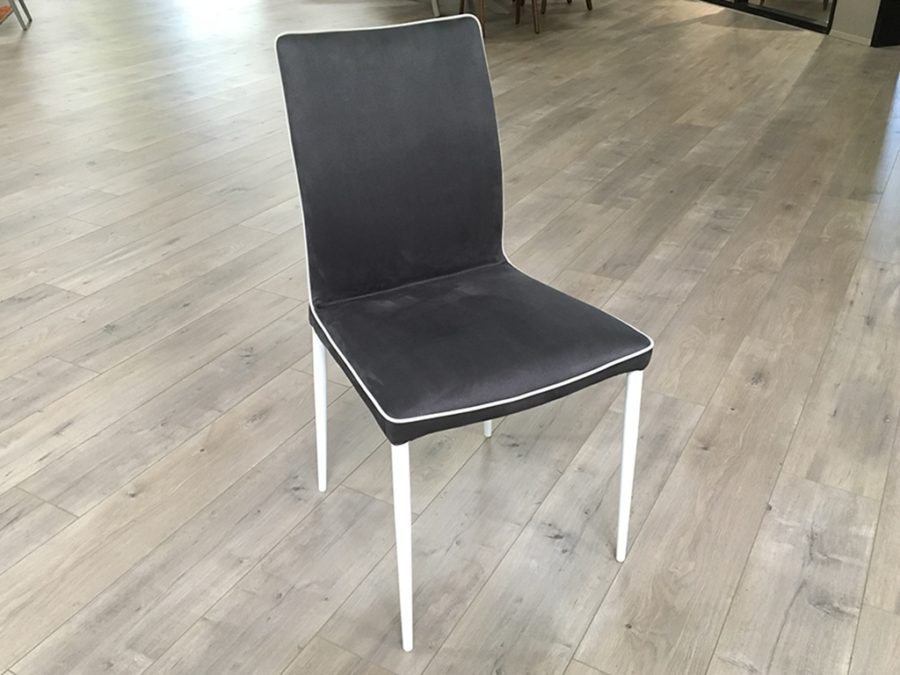Bontempi Nata Highback Chair Anthracite Nabuk - Image 3