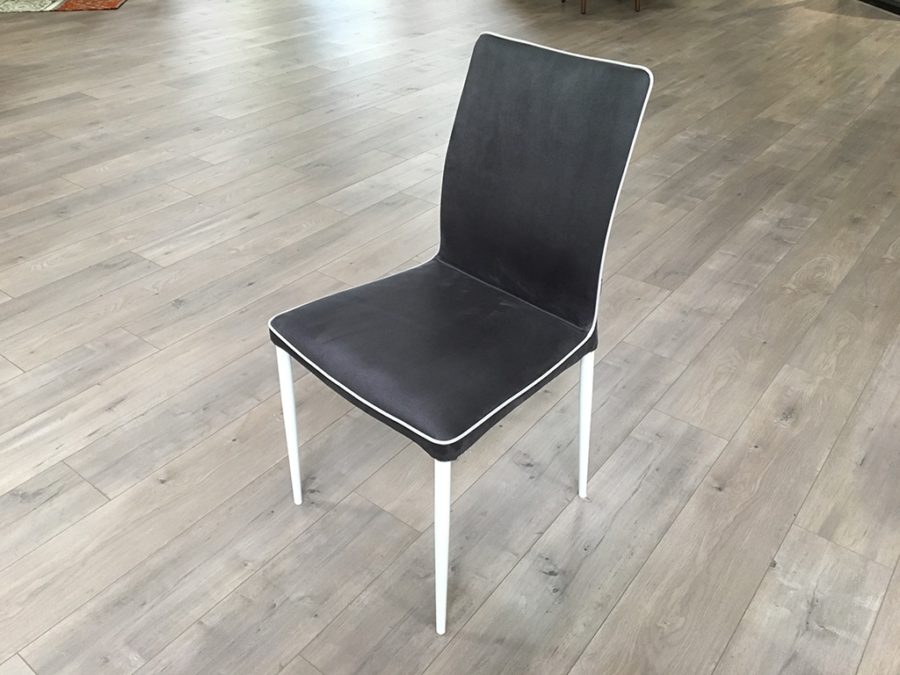 Bontempi Nata Highback Chair Anthracite Nabuk