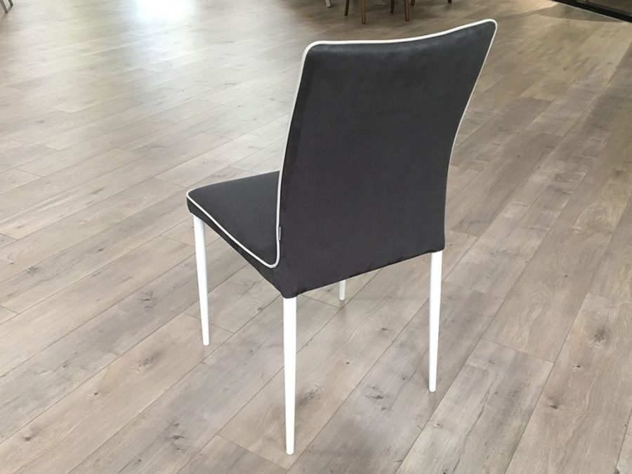 Bontempi Nata Highback Chair Anthracite Nabuk - Image 5
