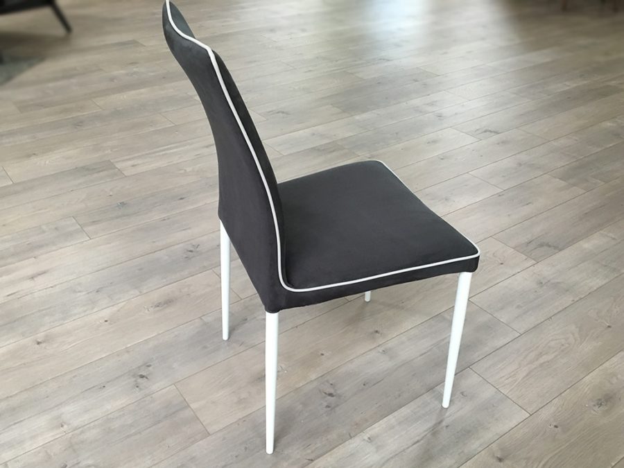 Bontempi Nata Highback Chair Anthracite Nabuk - Image 2