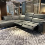 Natuzzi Editions Trionfo C074 Sectional Showroom Front View Reclined