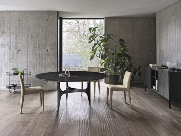 Bontempi Universe Table Glossy Black/ Charcoal