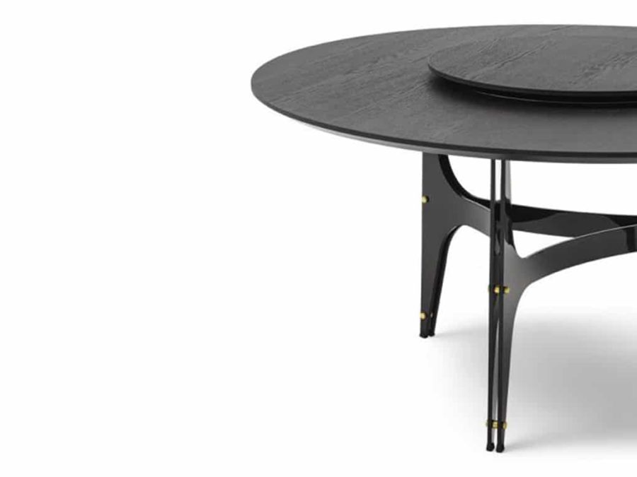 Bontempi Universe Table Glossy Black/ Charcoal - Image 5