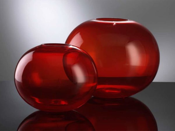 Cyan Red Pod Vase LRG