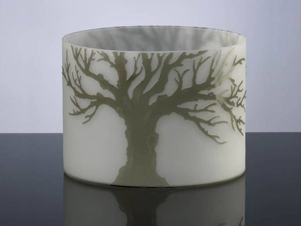 Cyan Oak Alley Vase Low