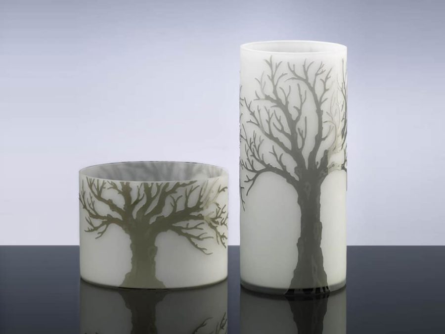 Cyan Oak Alley Vase Low - Image 3