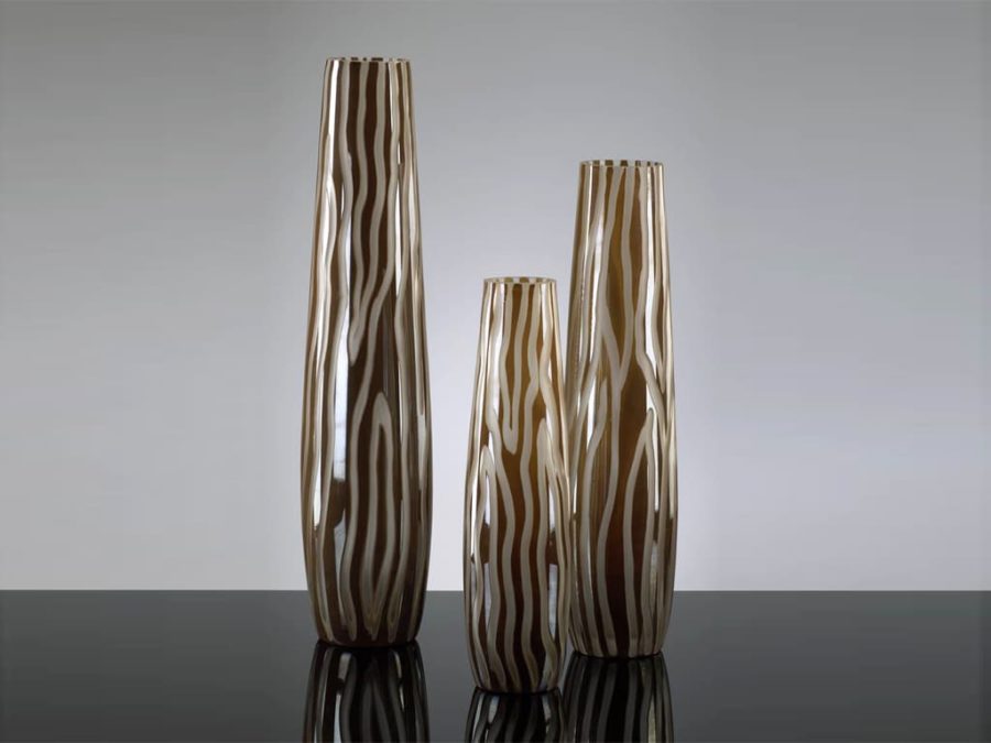 Cyan Mocha Etched Vase SM - Image 2