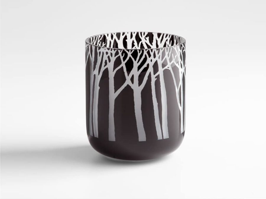 Cyan Obsidian Forest Vase SM