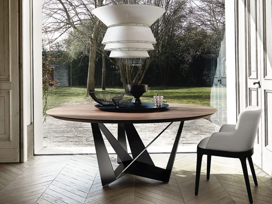 Cattelan Italia Skorpio Round Wood Table - Image 3