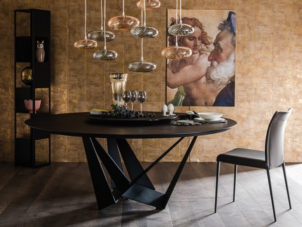 Cattelan Italia Skorpio Round Wood Table