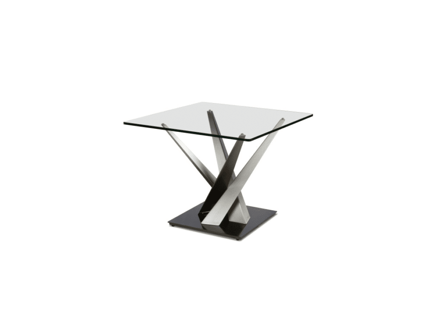 Elite Modern Crystal Square End Table