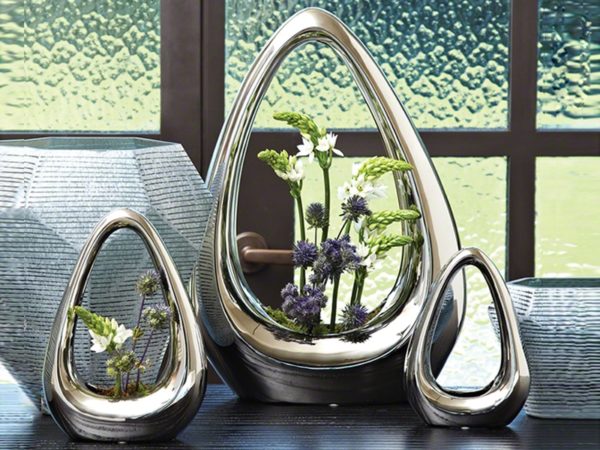 Global Views Carry About Vase Slvr-SM