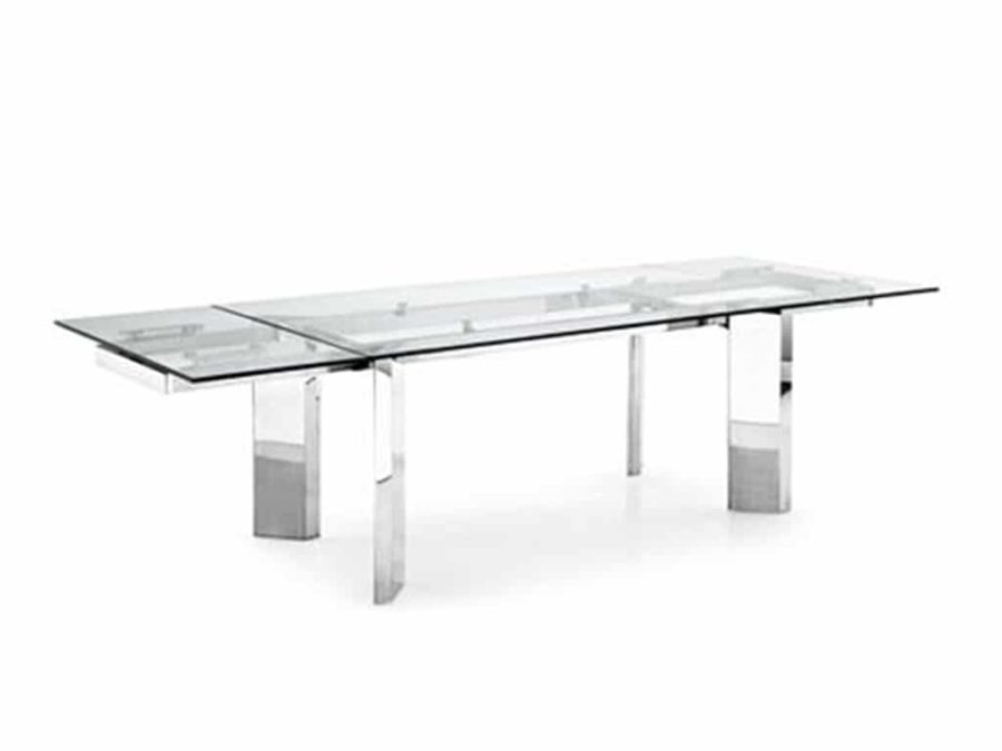 Calligaris Tower Extendable Glass Table