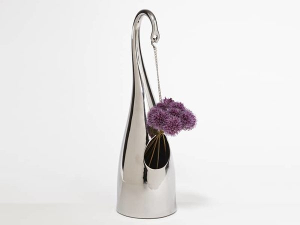 Global Views Daisy Chain Vase-Silver
