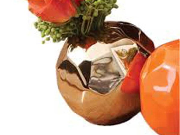 Global Views Nugget Bud Vase-Bronze