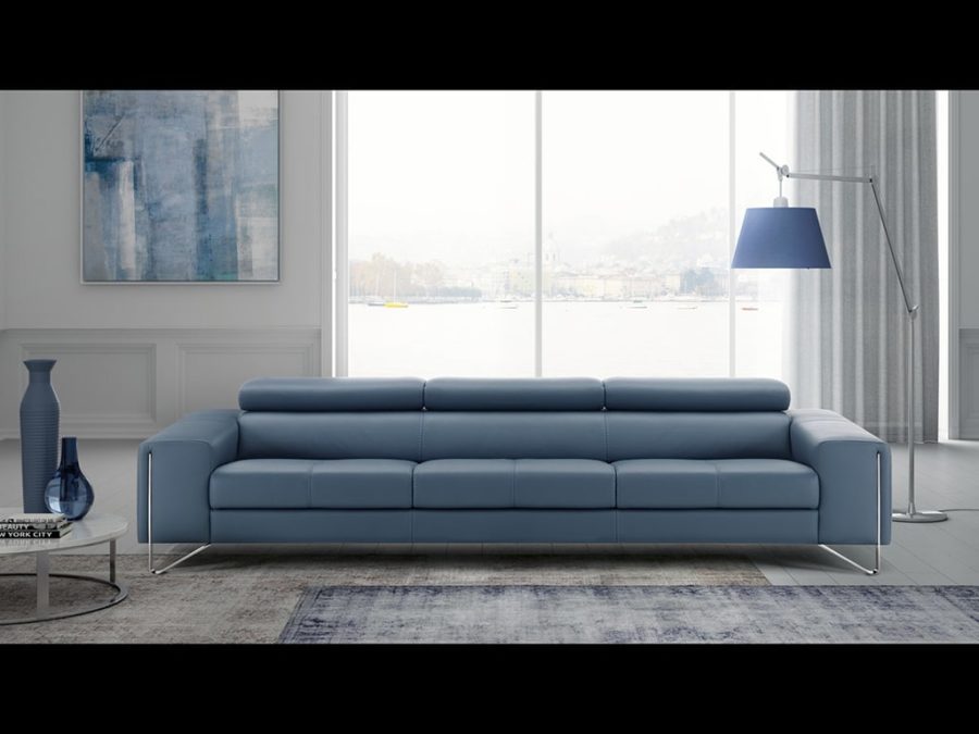 Estro Milano Verso Large Sofa Slate Grey - Image 5