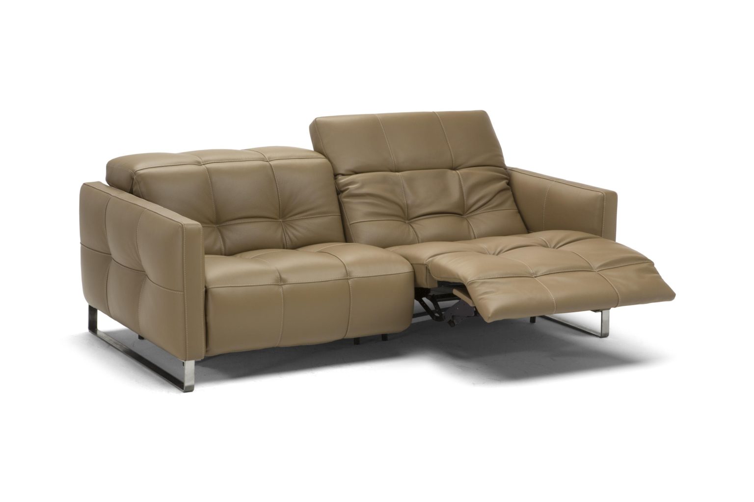 Natuzzi Italia Philo Power Reclining Sofa Bronze Furnitalia Contemporary Italian Furniture
