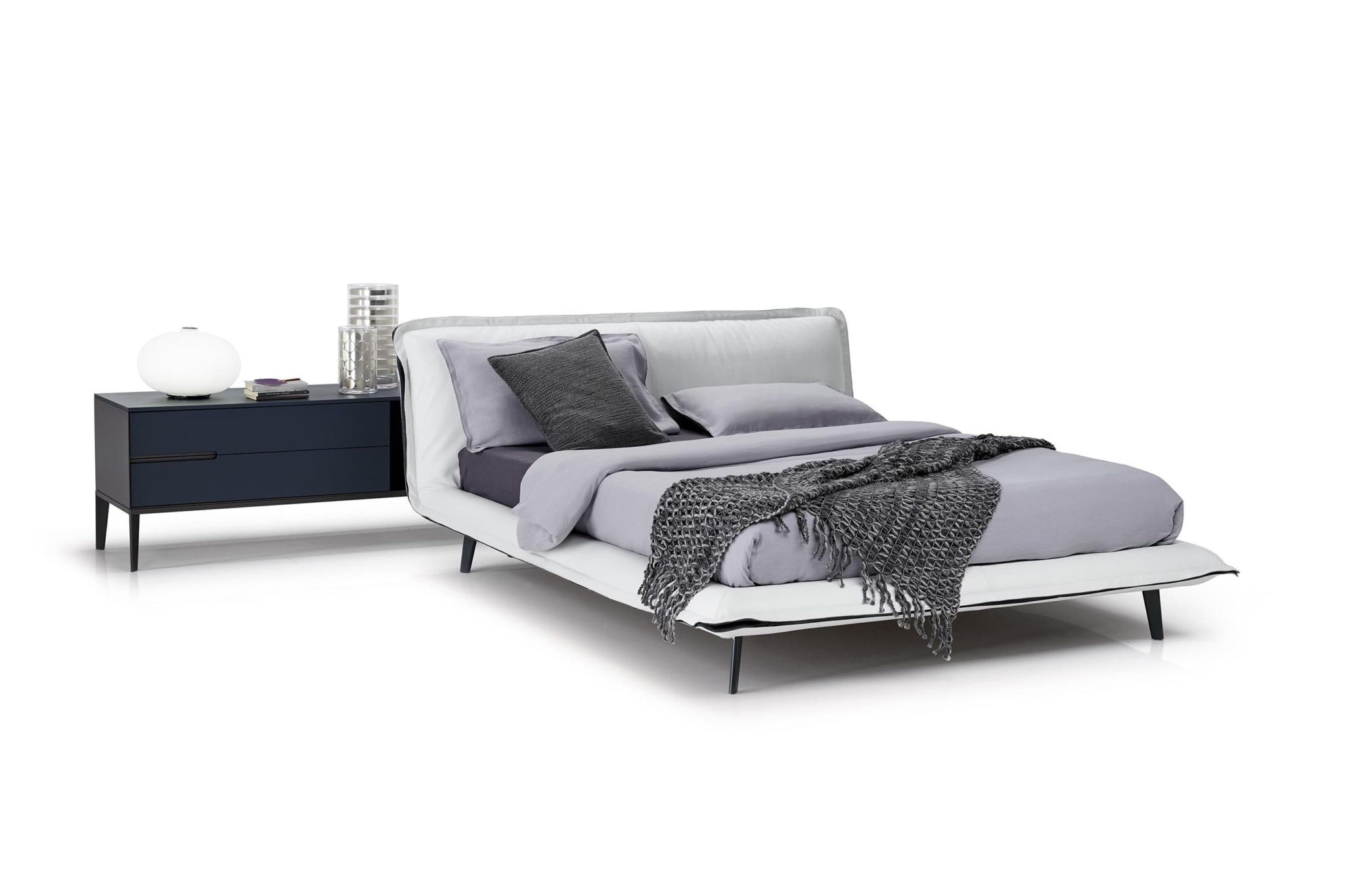 Natuzzi Italia Piuma Queen Bed Furnitalia Contemporary Italian Furniture Showroom