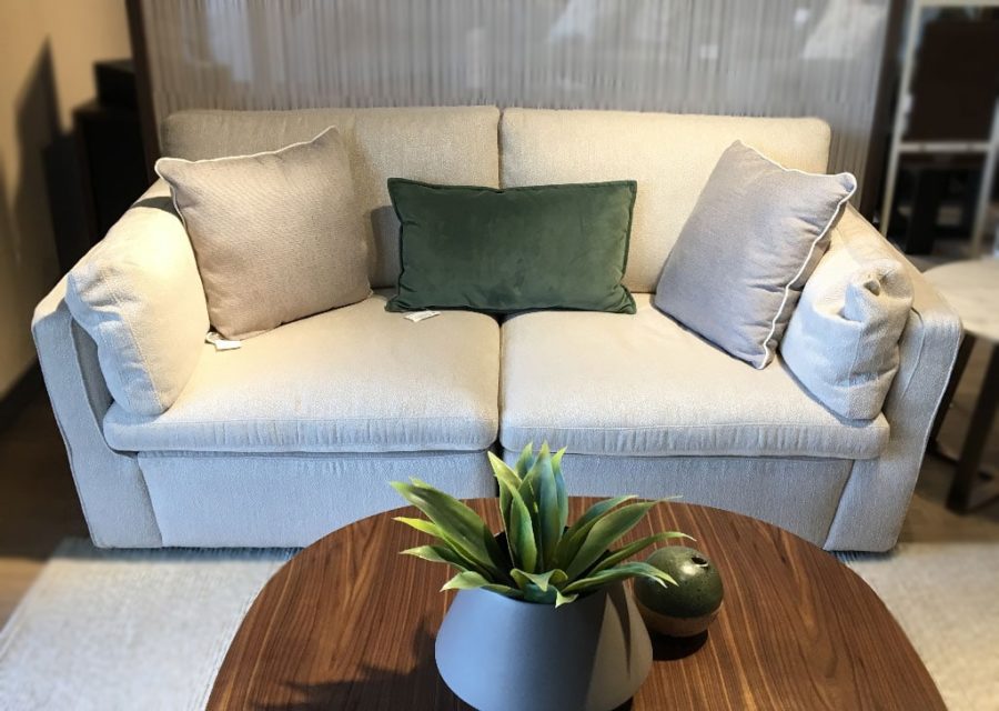 Natuzzi Editions Leggerezza C069 Fabric Loveseat - Image 3