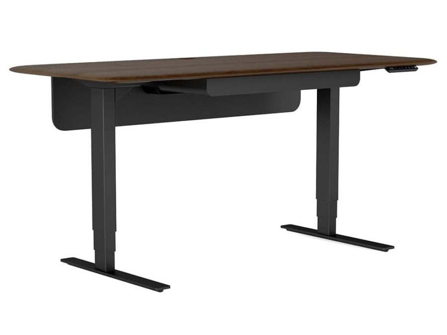 Sola Furnitalia Desk BDI | Italian 6853 - Toasted Furniture & Cabinet Contemporary Walnut Standing Showroom