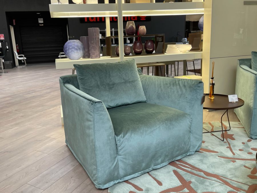 Alf Dafre Queen Armchair Green - showroom view