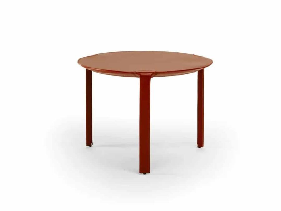 Natuzzi Italia Lamp Side Table Red