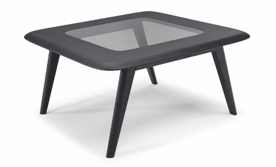 Natuzzi Editions Chianti Square Corner Table with Glass - Image 2