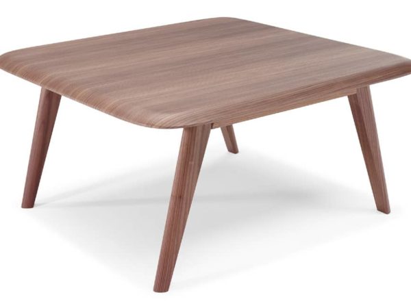 natuzzi editions Chianti T144 square corner table walnut