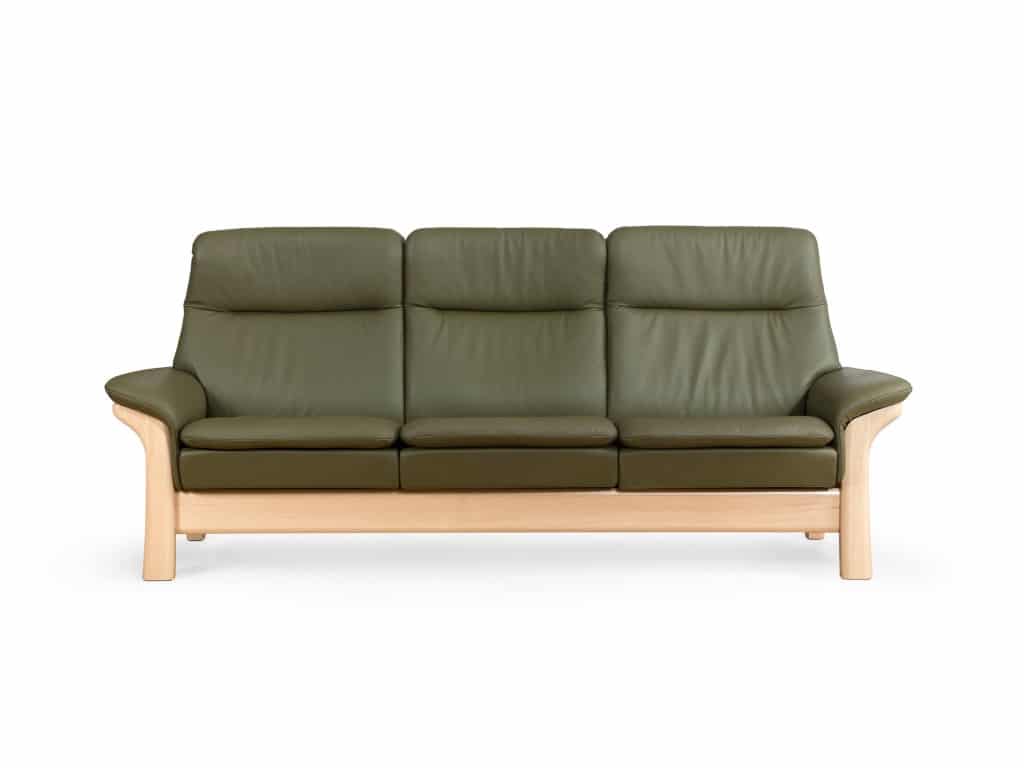 stressless saga sofa with wood base