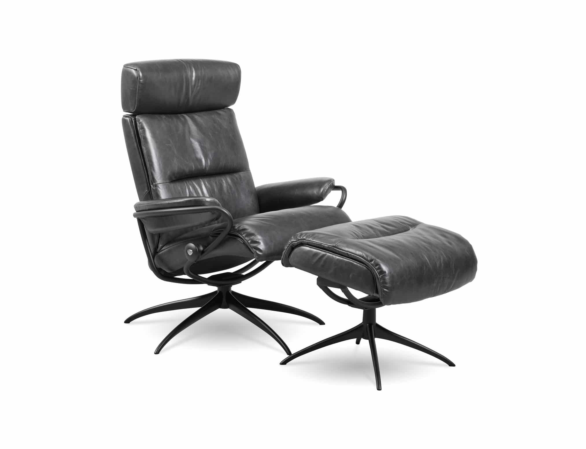 stressless tokyo recliner star base pioneer black leather