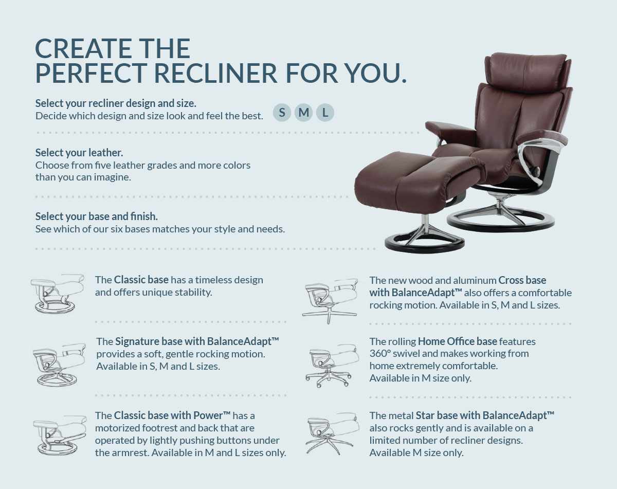 Stressless create a perfect recliner for you