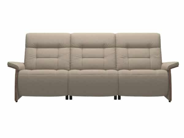 Stressless Mary Sofa with 2 recliners Wood Arms - front