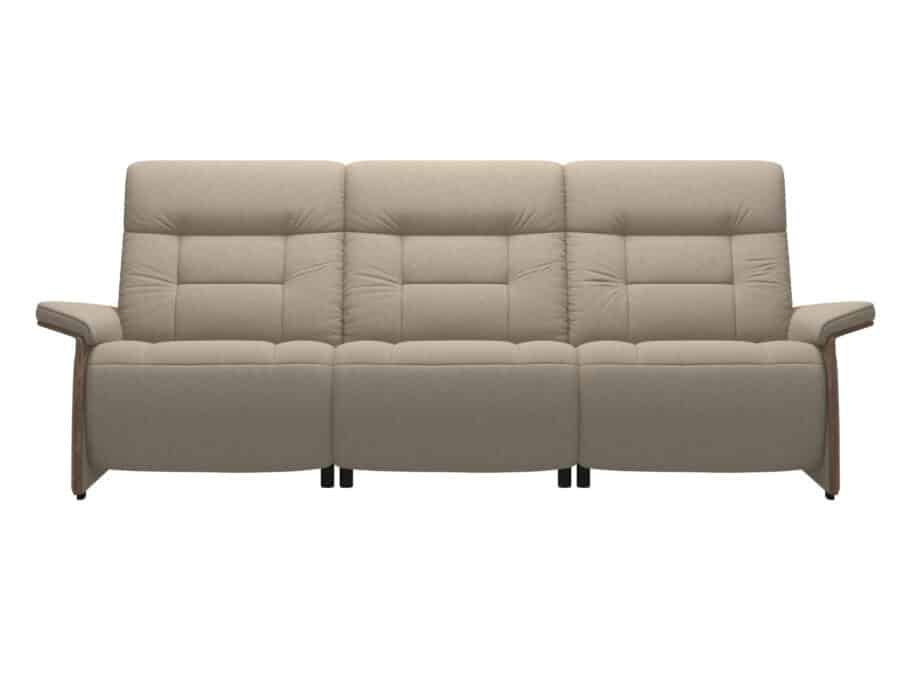 Stressless Mary Sofa with 2 recliners Wood Arms - front