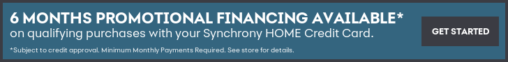 Synchrony 6 months promo financing available