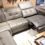 estro milano new triumph IS568 sectional showroom with seat reclined